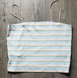 American Eagle XL Multicolored Striped Tank Top